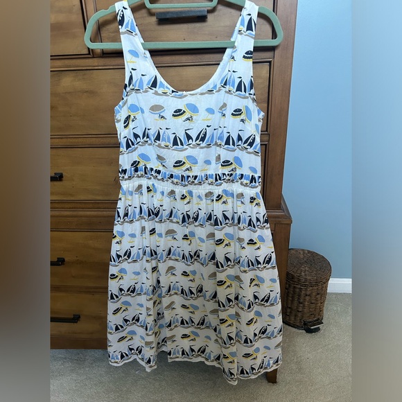 Boden Dresses & Skirts - Boden beach print sundress with pockets and zipper